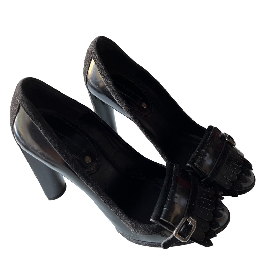 Celine Leather/Suede Heels